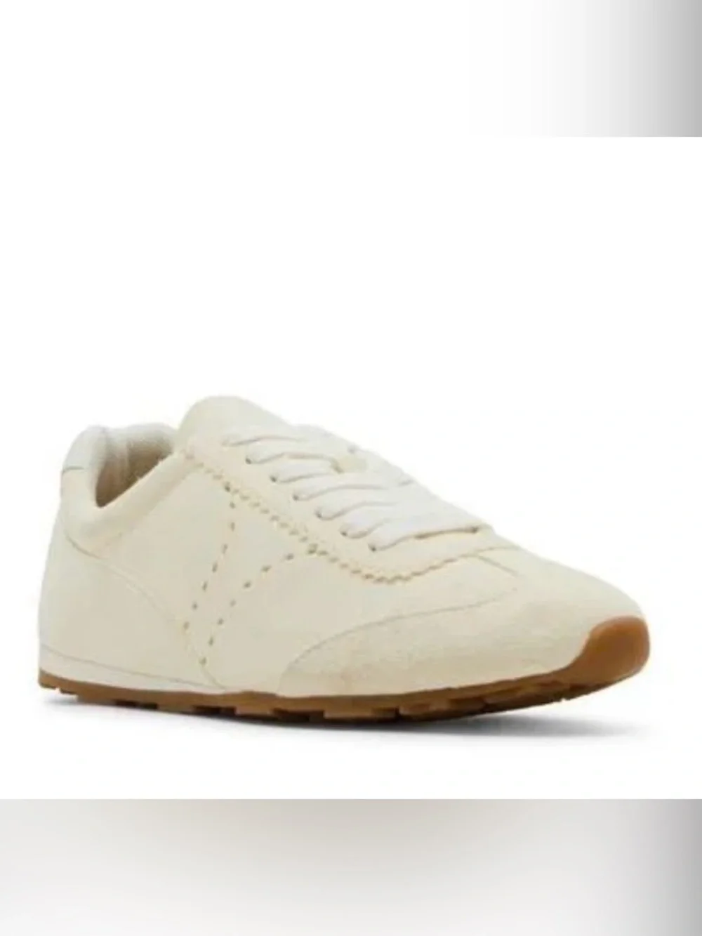 Blondo Callen women’s leather suede waterproof Casual Cream Retro Runner Sneaker